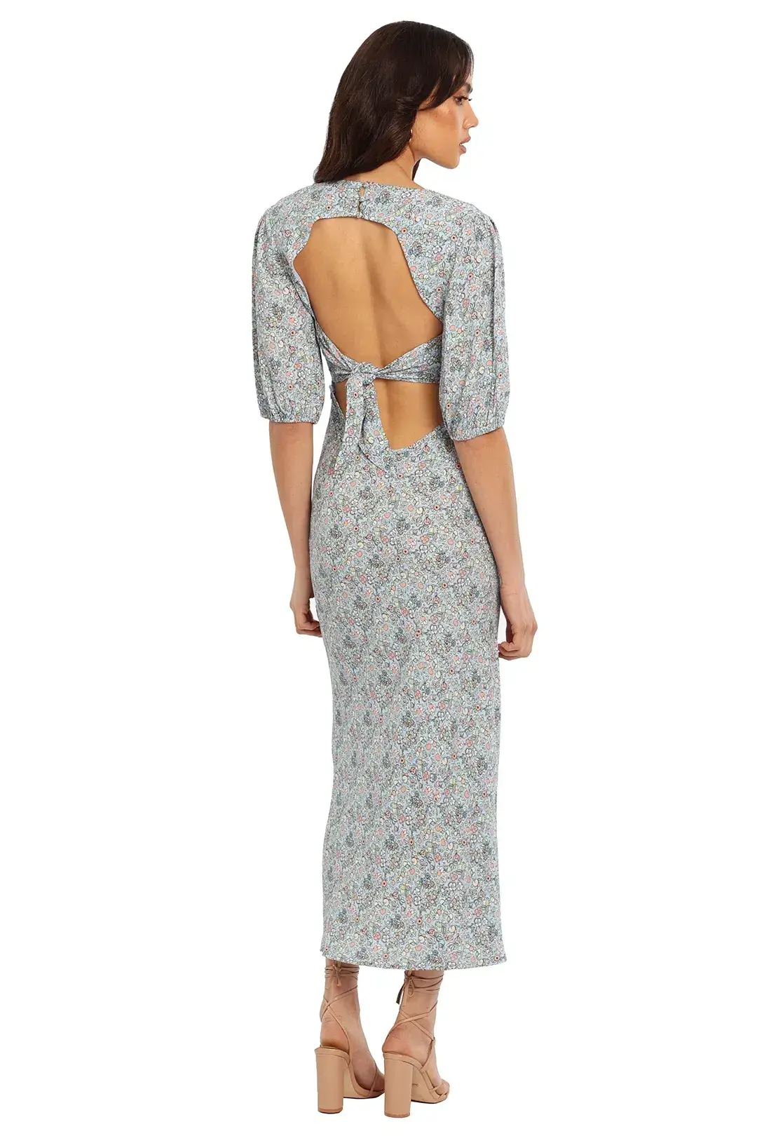 Rixo London Steph Midi Dress Floral Size 12 - Image 3