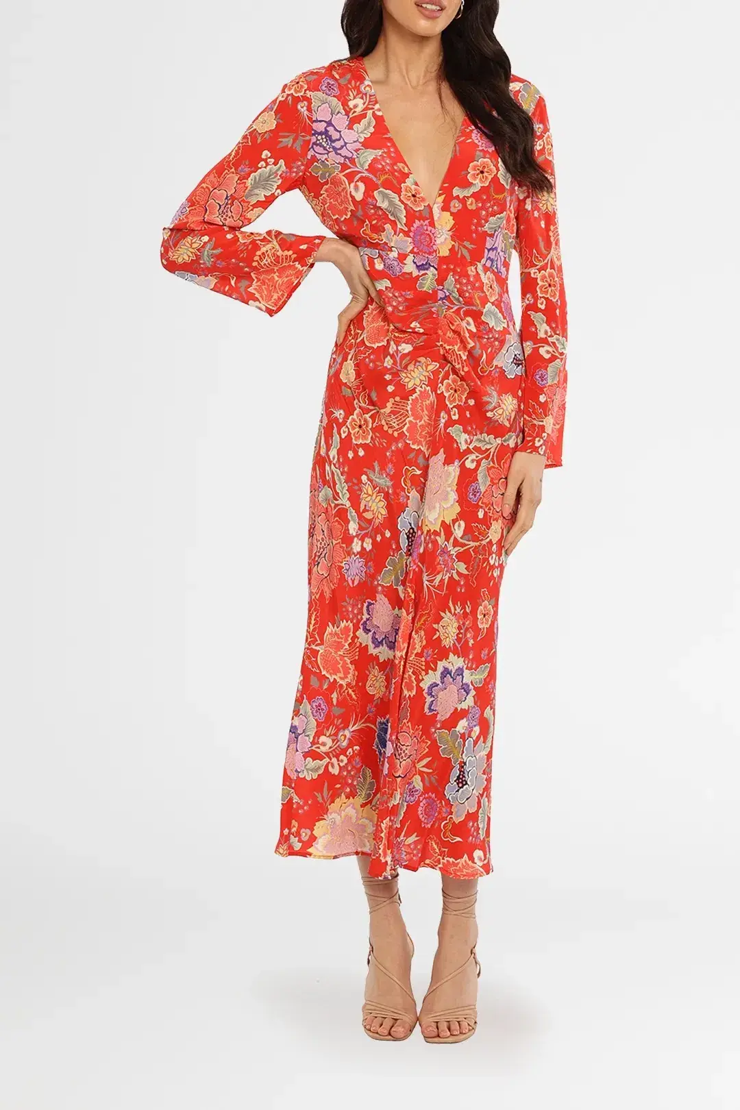 Rixo London Mel Maxi Dress Floral Size 10 for rent on The Volte - main image