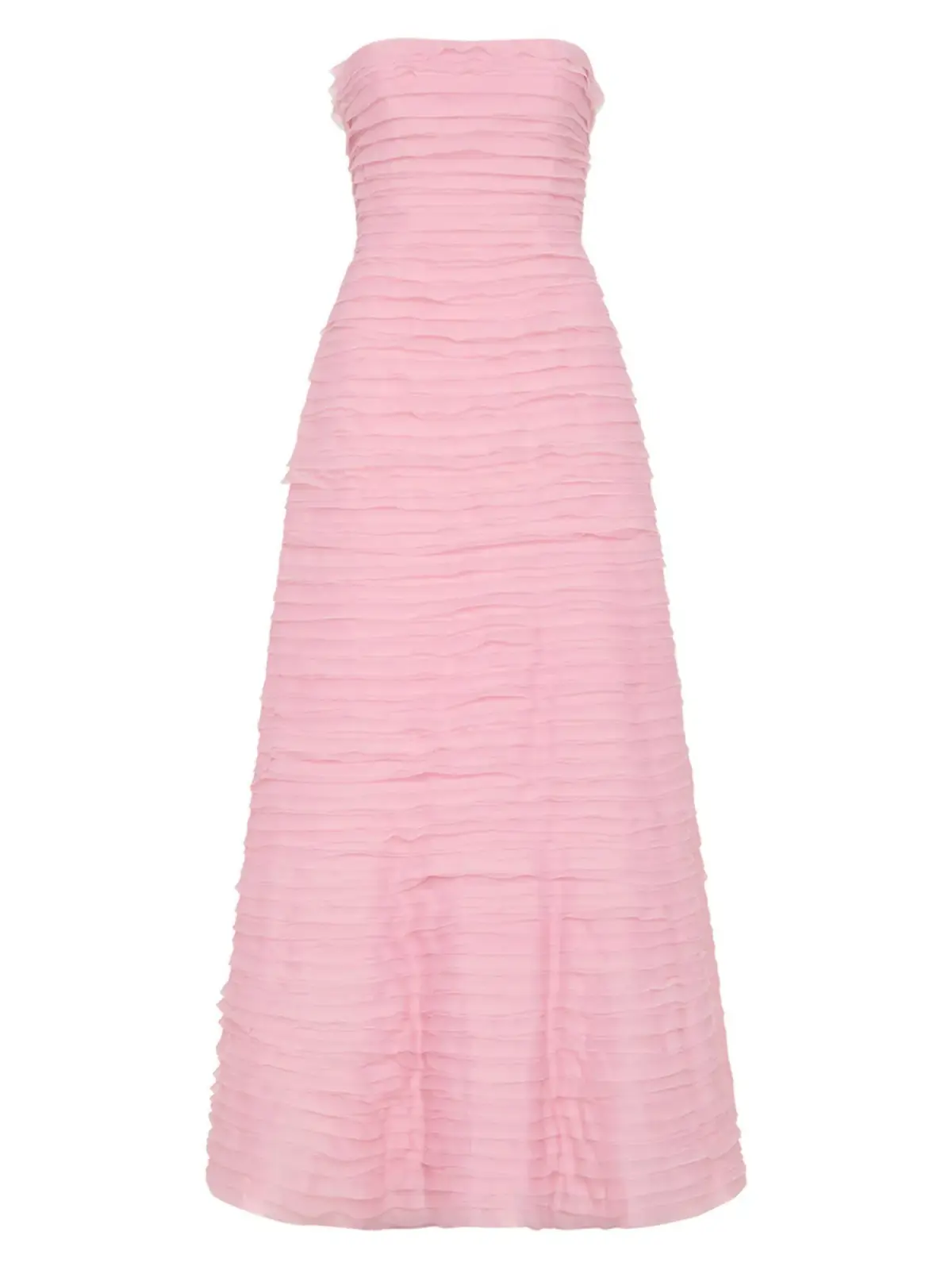 Aje Soundscape Maxi Dress in Chalk Pink Size AU 6 - Image 4