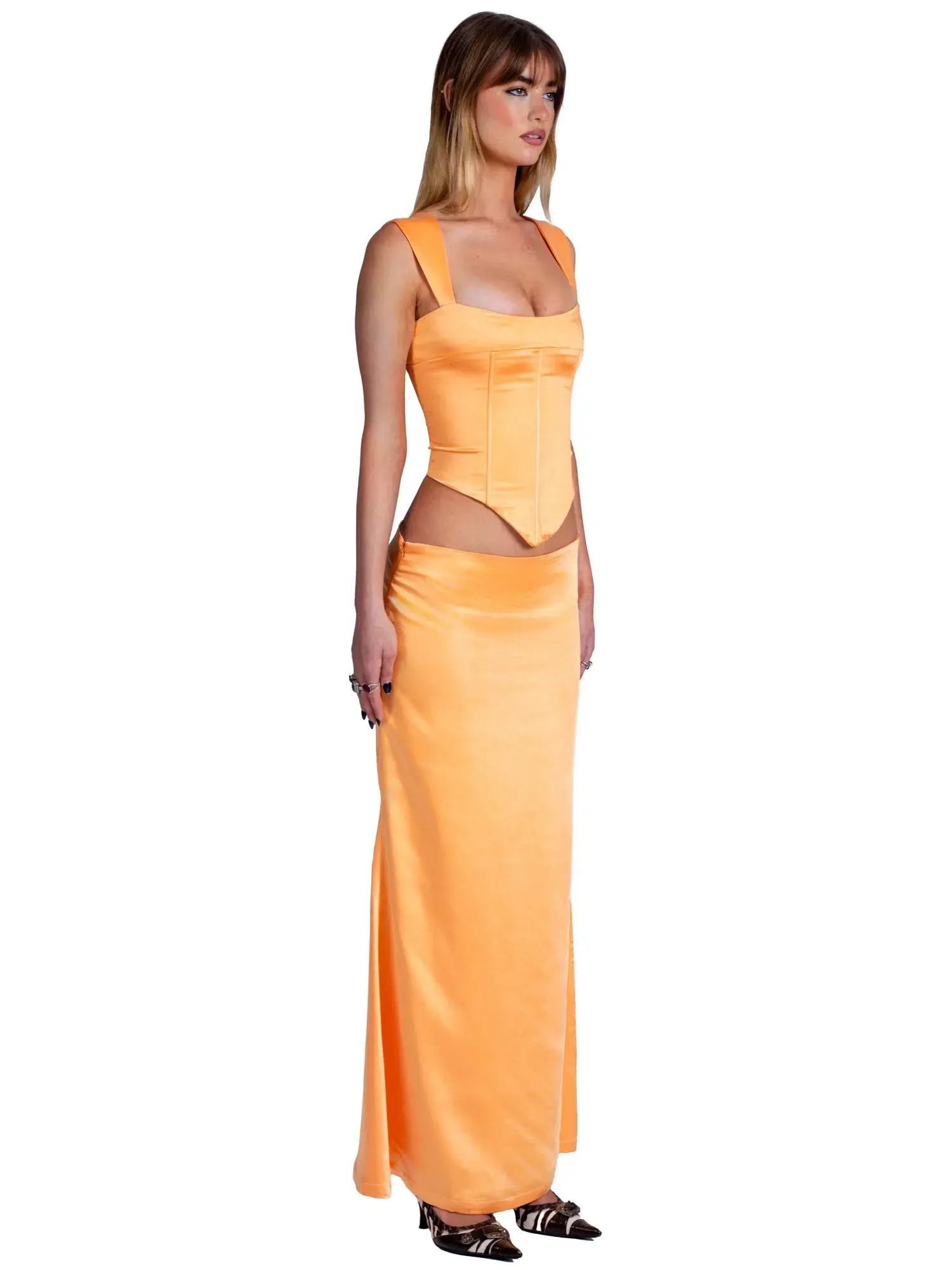 I am Delilah Valerie Corset & Maxi Skirt Sherbet Size S / AU 8 - Image 2