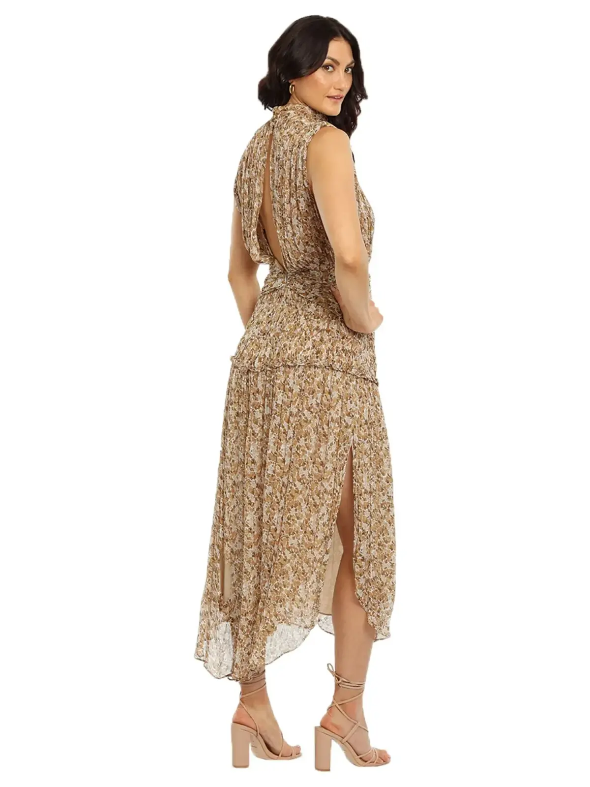 Shona Joy Ambar Midi Dress Ambar Floral Print Size AU 10 - Image 2