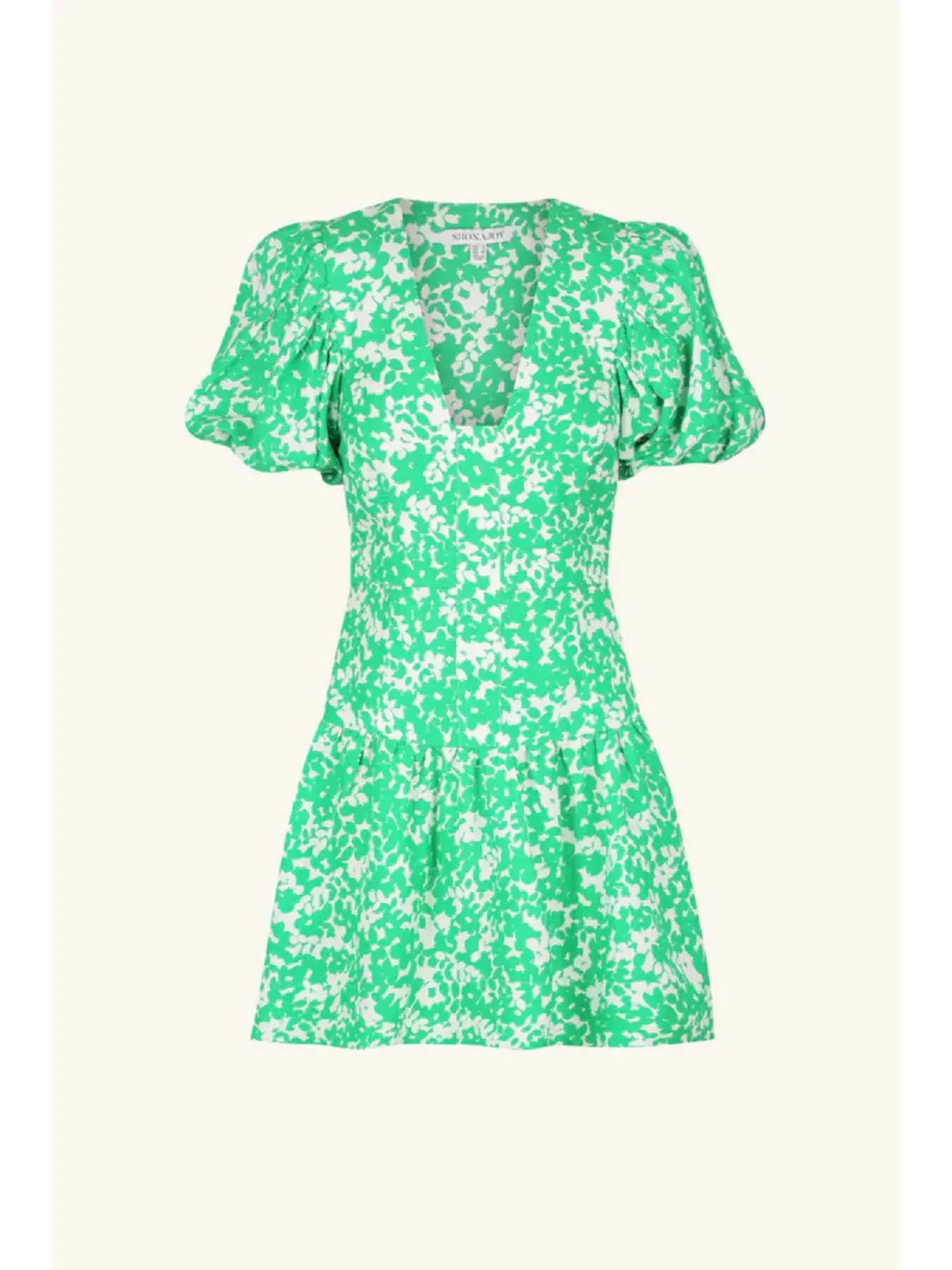 Shona Joy Plunged Short Sleeve Mini Dress Arosa Size AU 10  - Image 4