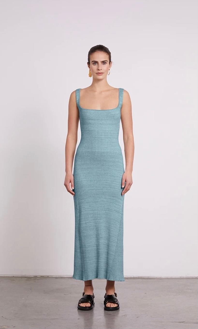 Anna Quan Dido Dress Blue Size 6 for rent on The Volte - main image