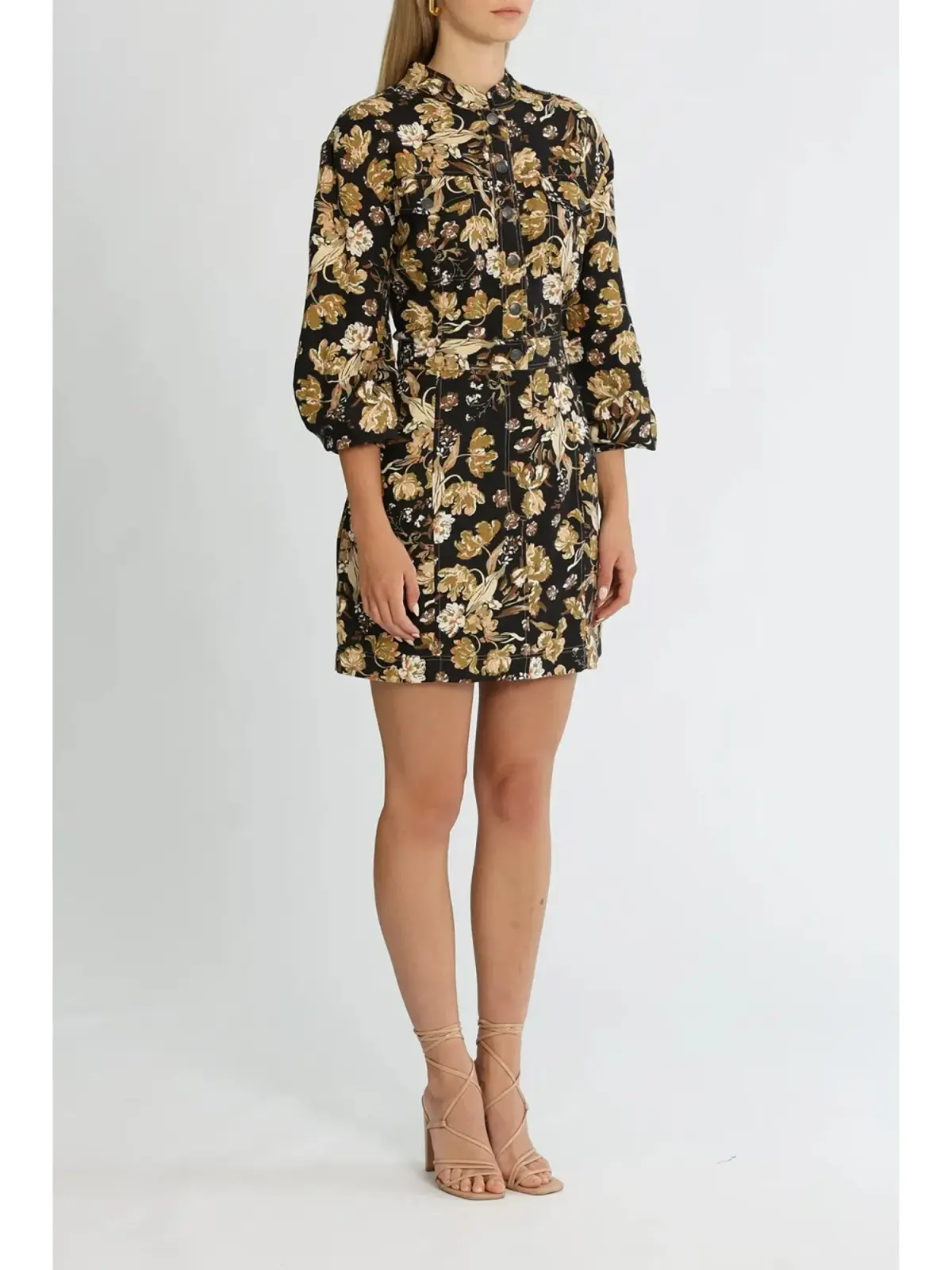 Shona Joy Palermo Panelled Mini Dress in Multi Size AU 14 - Image 2