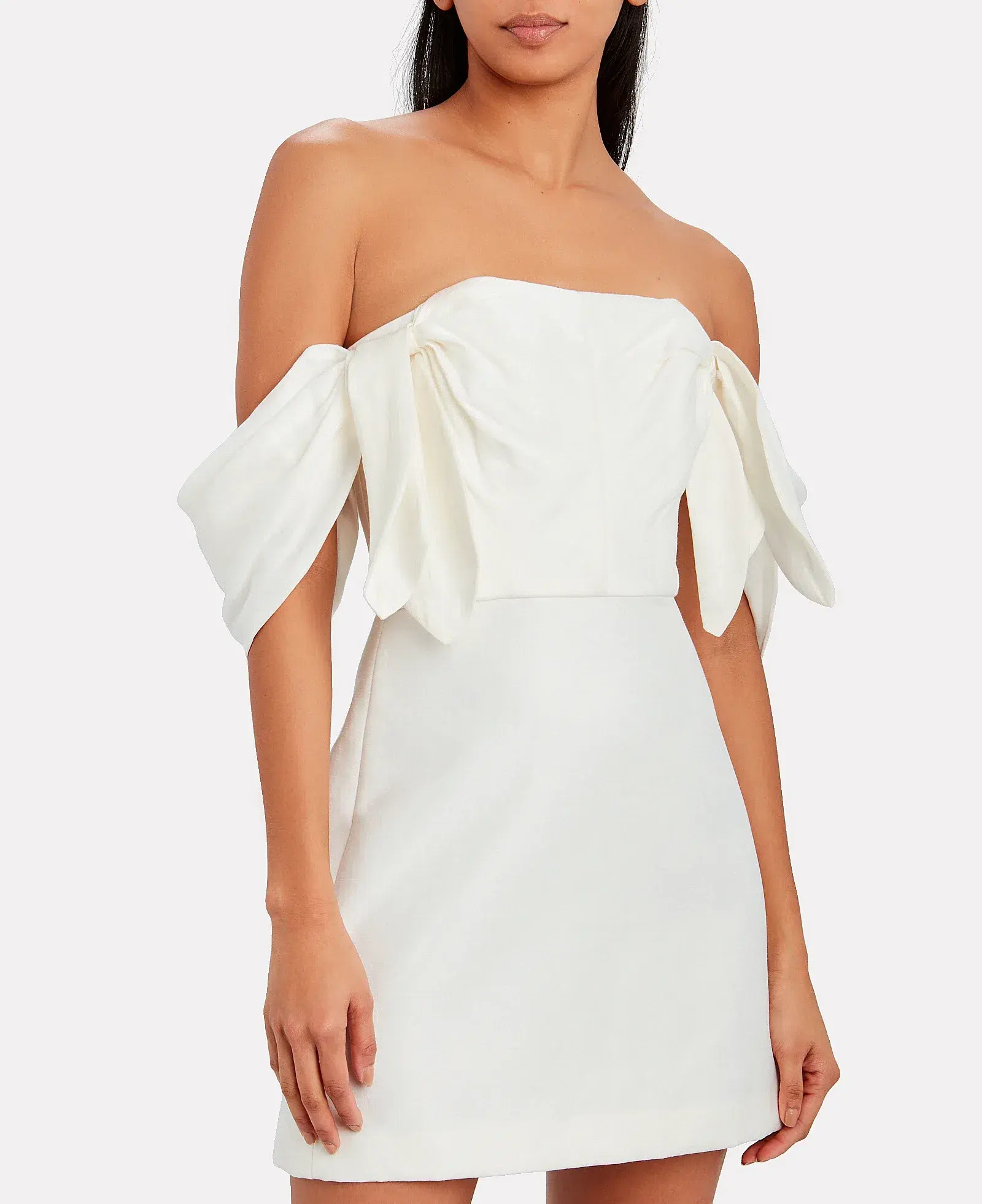 Acler Selkin Dress Ivory White Size 6 - Image 2