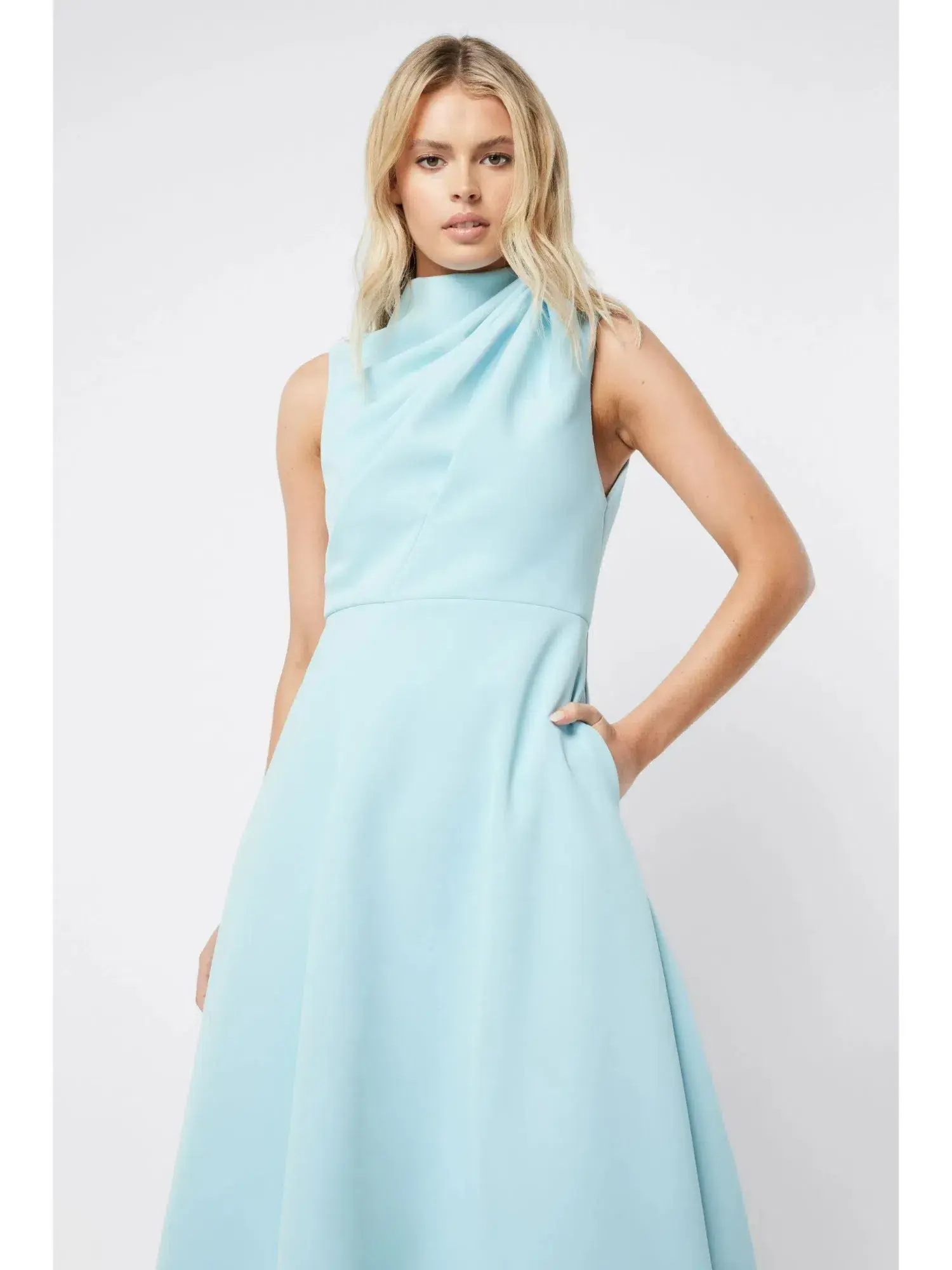 Mossman Cosmic Maxi Dress Mist Blue Size AU 8 - Image 3