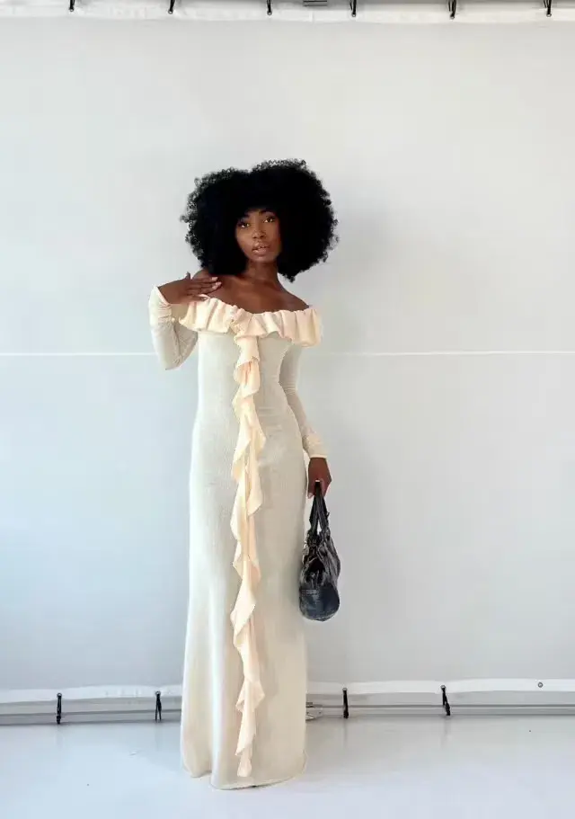 Arcina Ori Mila Dress In Beige Size S / AU 8 - Image 4