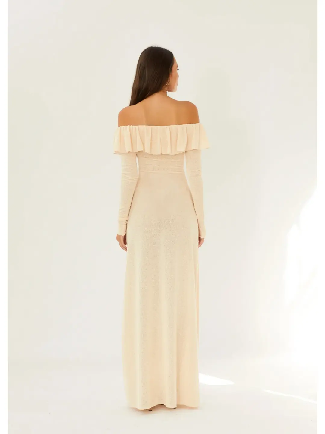 Arcina Ori Mila Dress In Beige Size S / AU 8 for rent on The Volte - main image