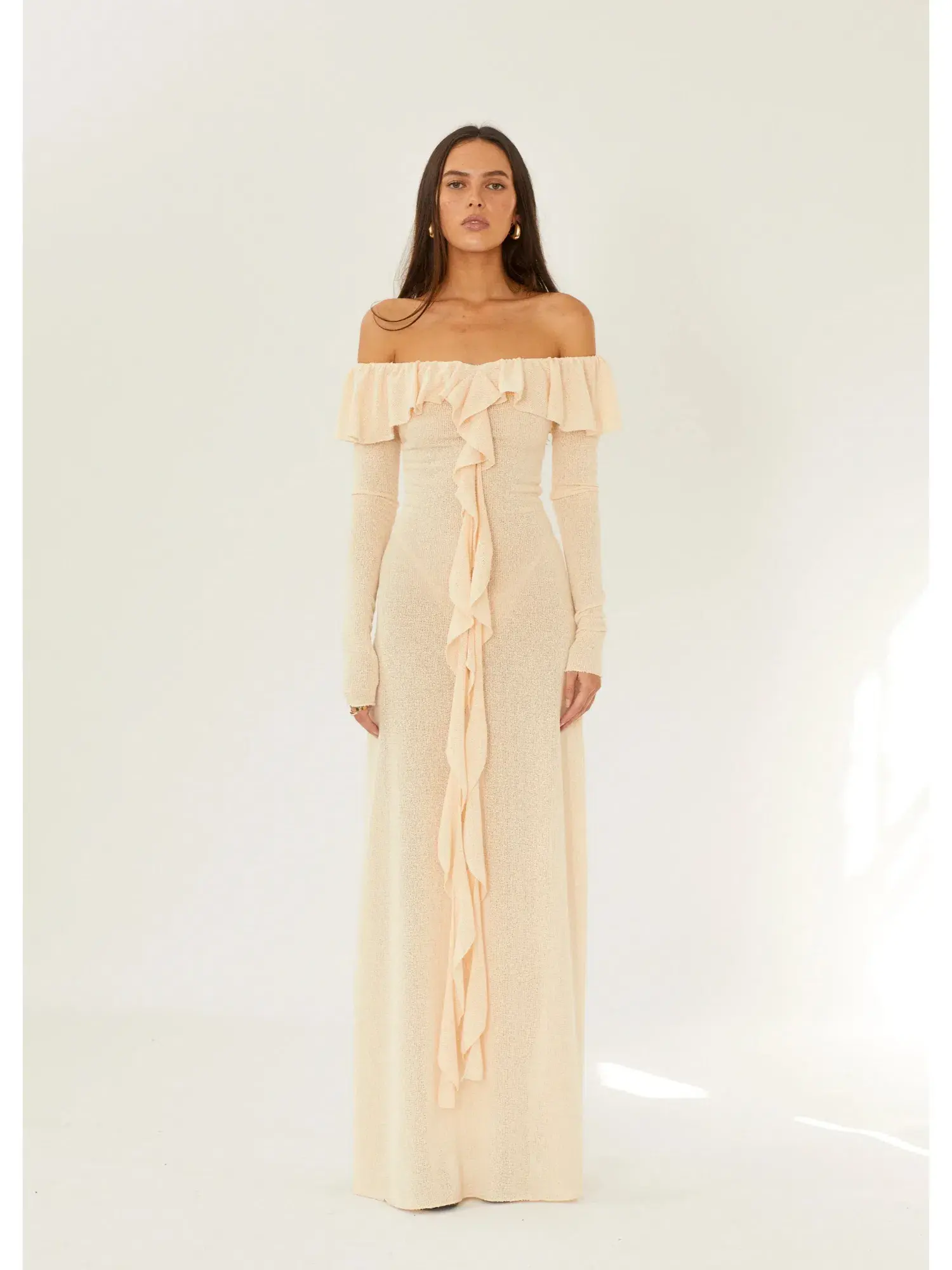 Arcina Ori Mila Dress In Beige Size S / AU 8 - Image 1