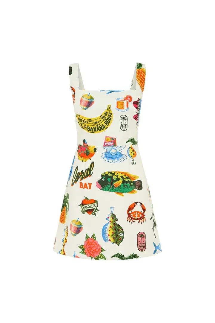 Alemais Samaki Mini Dress Print Size 8 for rent on The Volte - main image