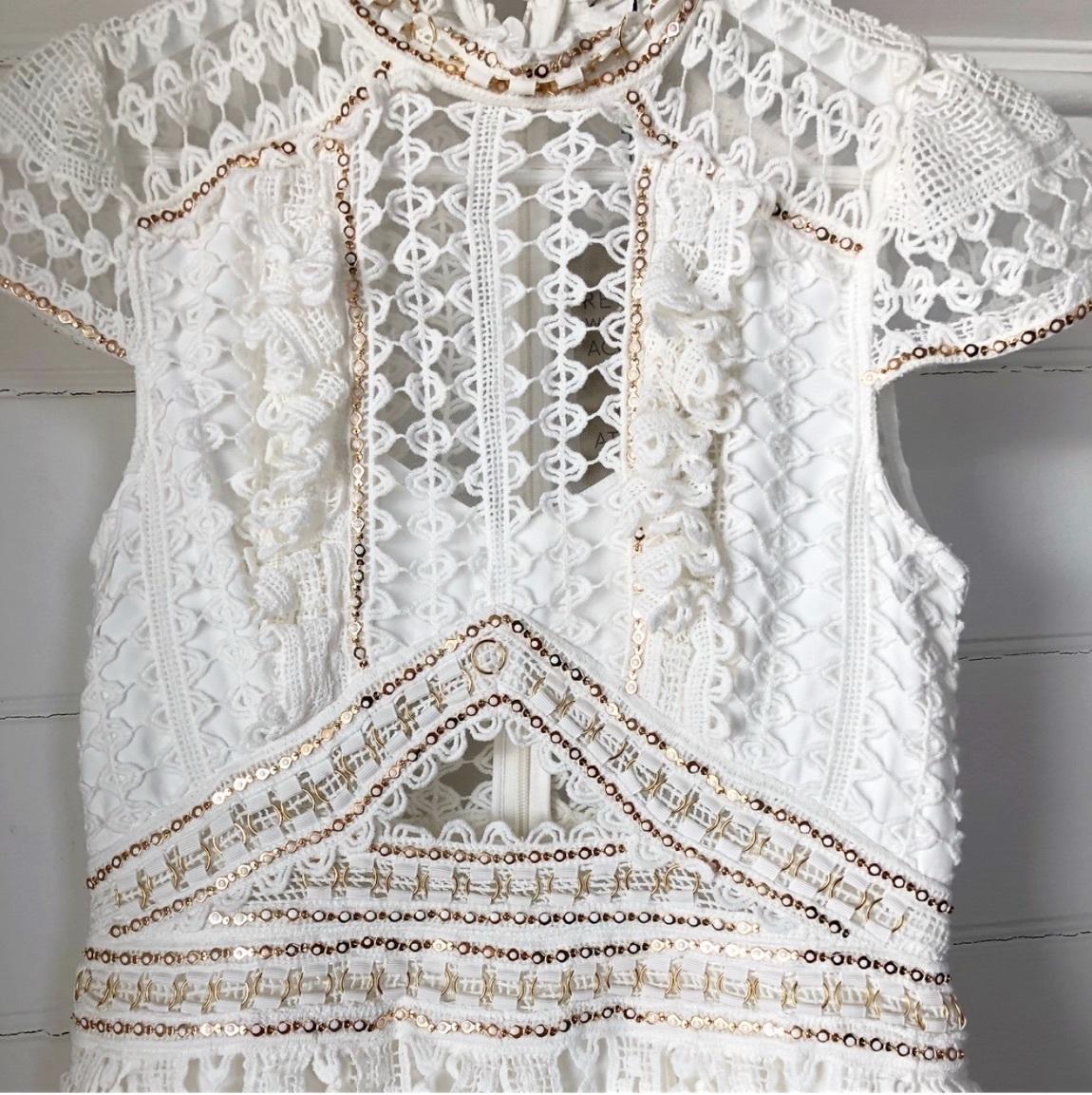 Thurley Tropic Of Capricorn Dress Ivory White Size 6 - Image 5