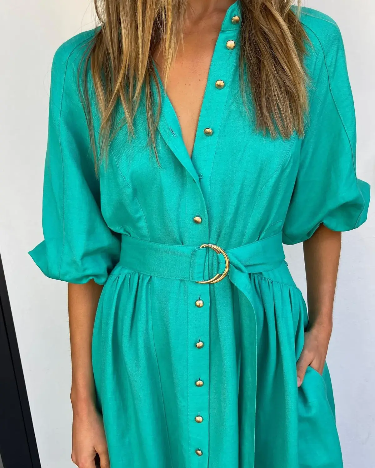 Sheike Piper Dress in Green Size 14 - Image 2