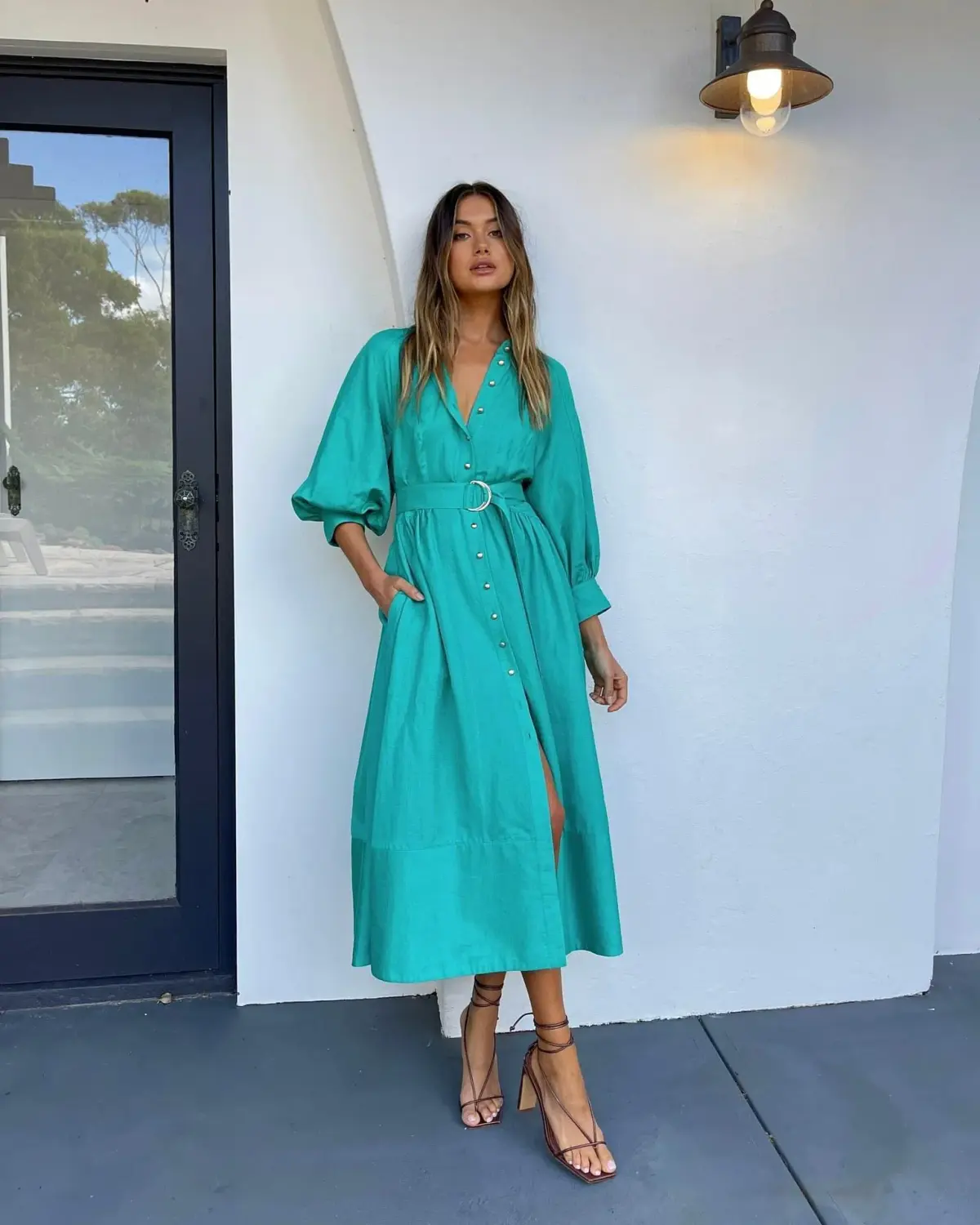 Sheike Piper Dress in Green Size 14 - Image 1