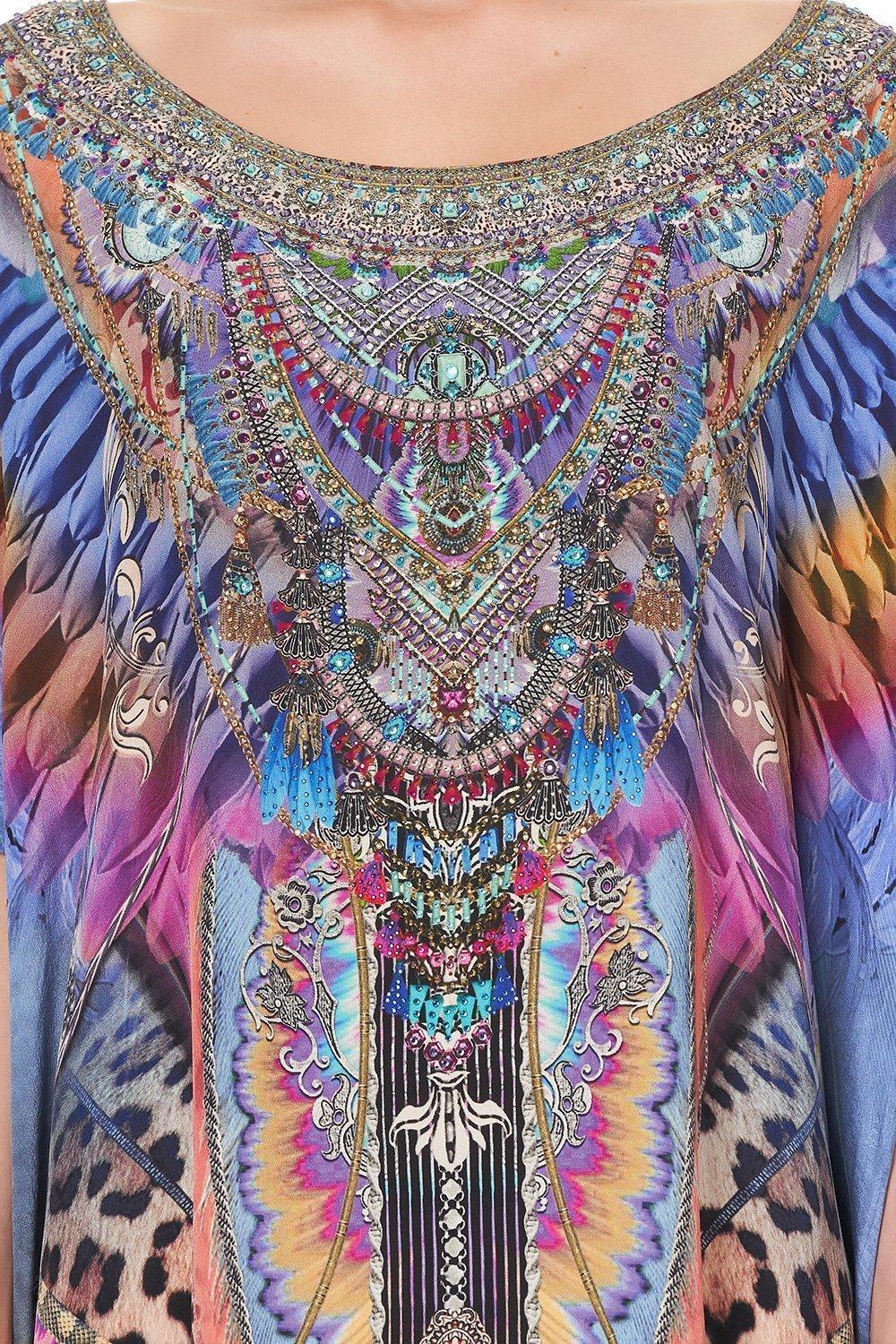 Camilla Love On The Wing Round Neck Kaftan Size 10 - Image 10