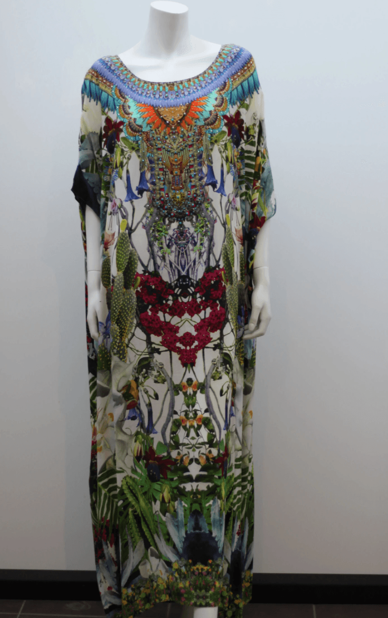Camilla Exotic Hypnotic Round Neck Kaftan Size 10 - Image 1