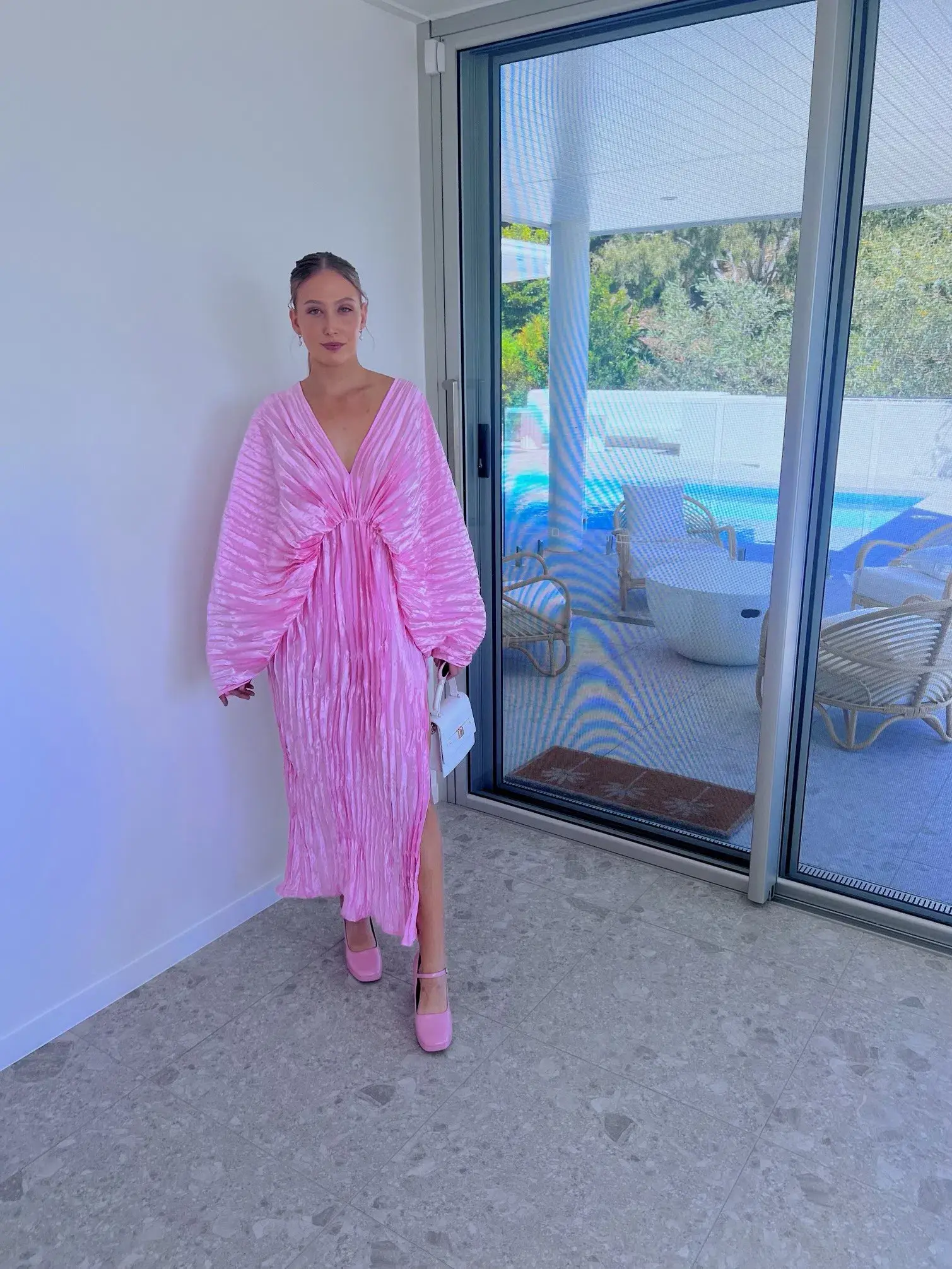 L'Idee De Luxe Gown Pink Size 6 - Image 3