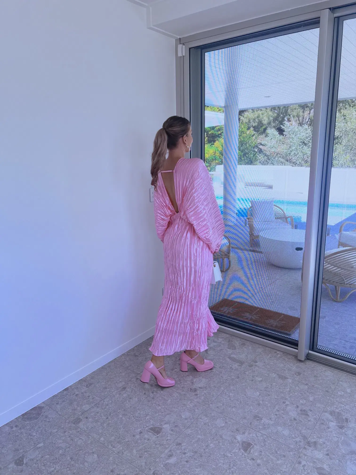 L'Idee De Luxe Gown Pink Size 6 - Image 5