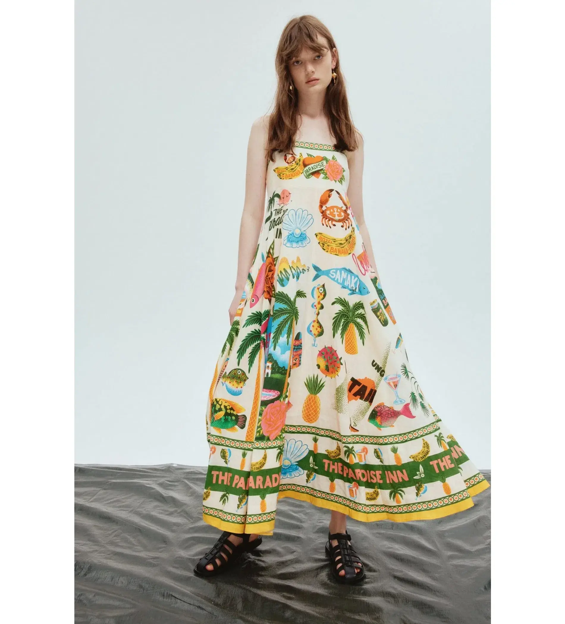 Alemais Paradiso Sundress Multi Print Size Au 10 - Image 1