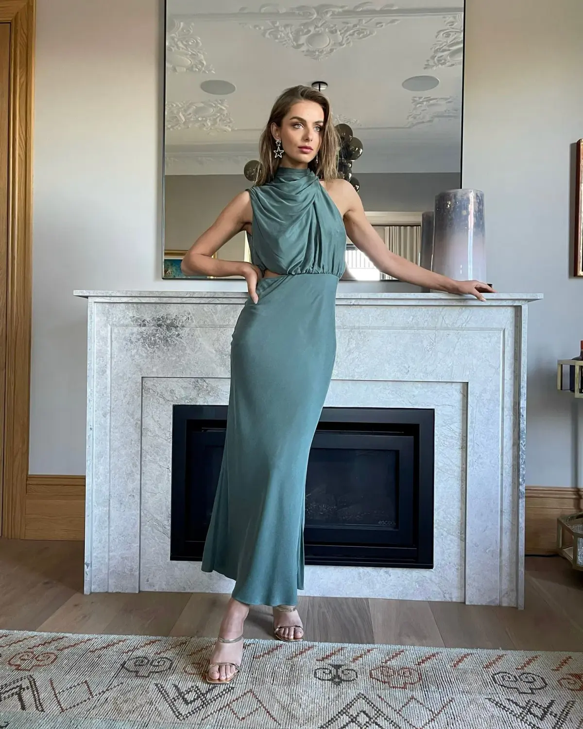 Sheike Park Ave Dress in Sage Size 16 - Image 1