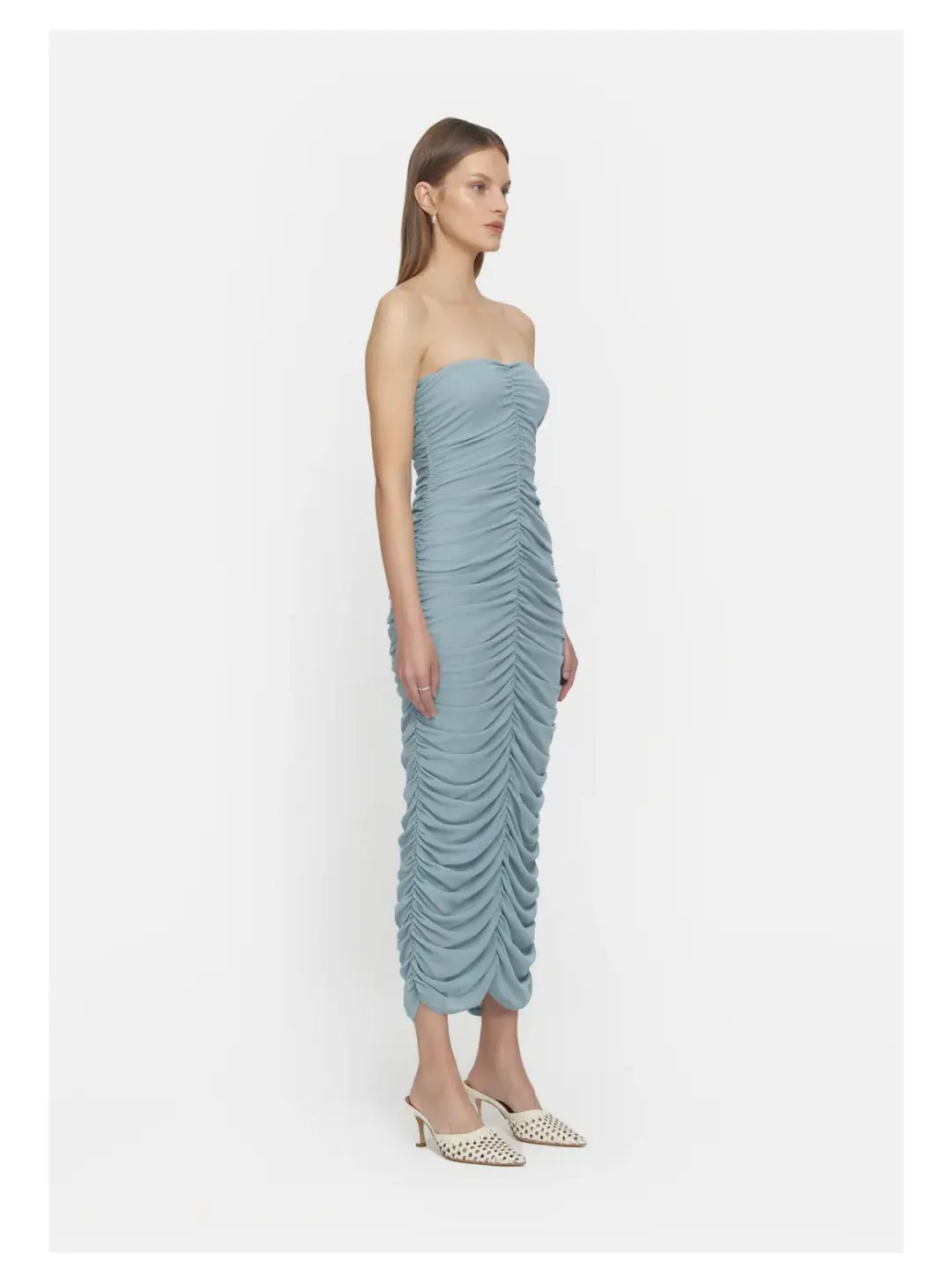 Victoria & Woods Millennia Dress Arctic Blue Size 00/ AU 6 for rent on The Volte - main image