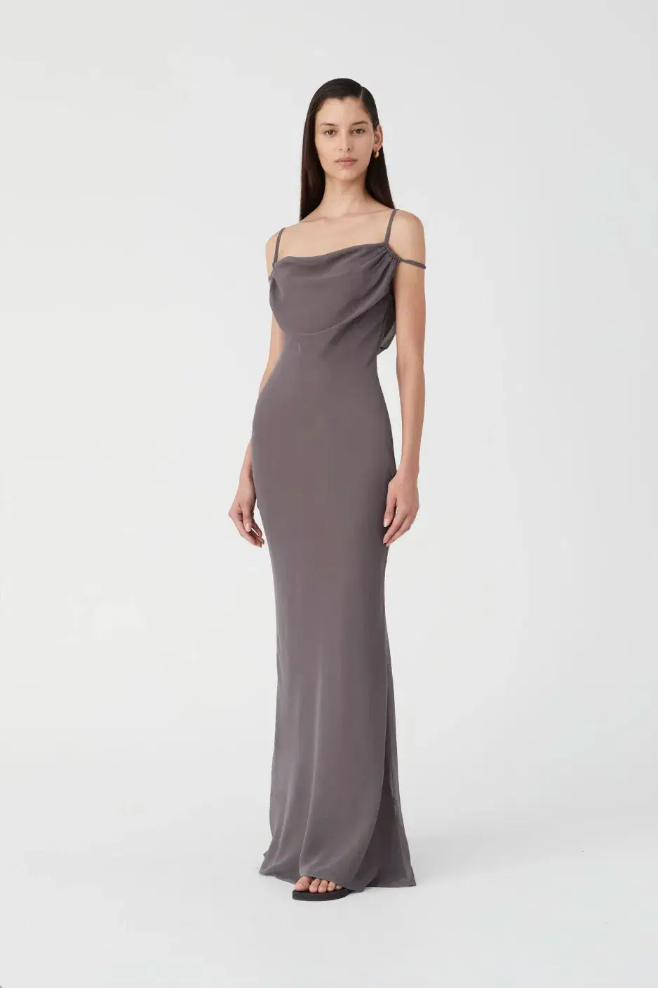 Misha Olivette Maxi Dress Grey - Image 1