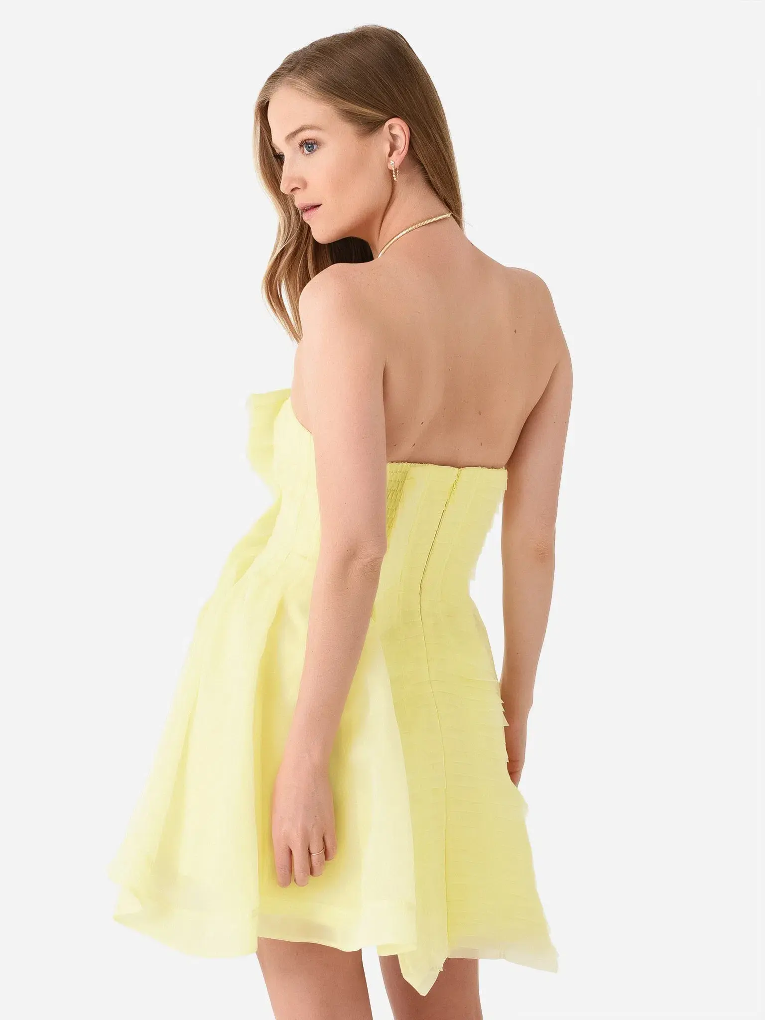 Aje Astrid Mini Dress Yellow Size 10 - Image 4