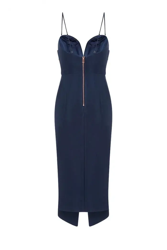 Sheike Bianca Dress Navy Size 14 - Image 3