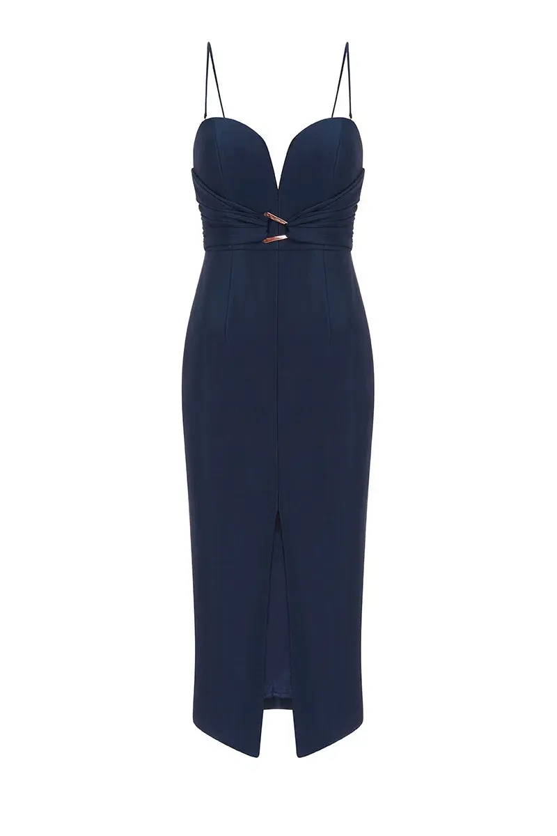 Sheike Bianca Dress Navy Size 14 - Image 2