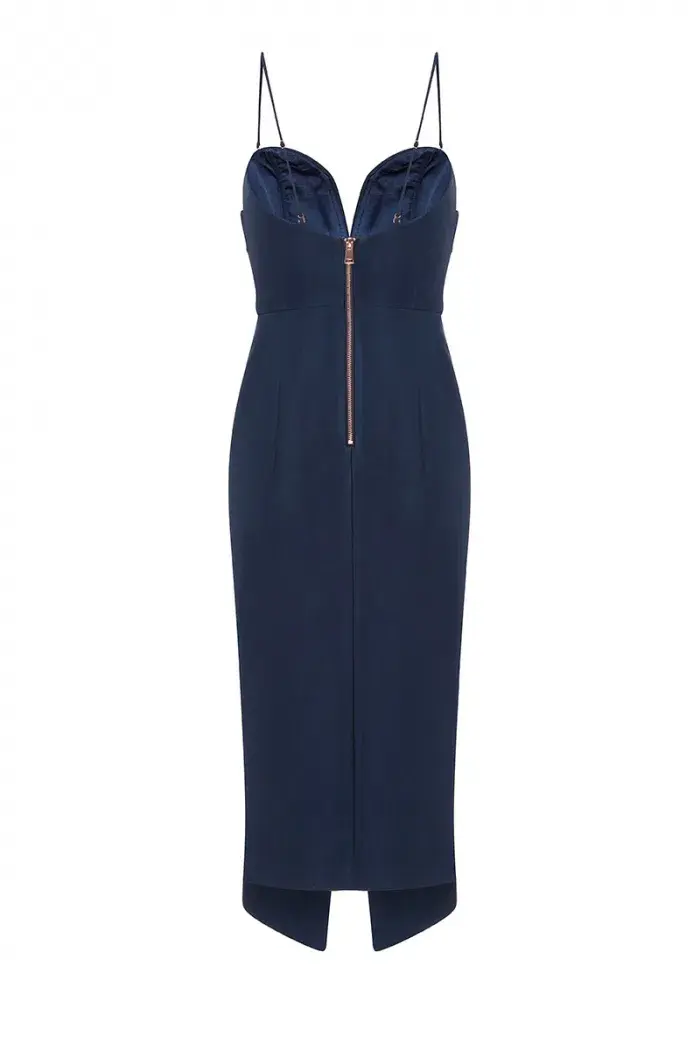 Sheike Bianca Dress Navy Size 16 - Image 3