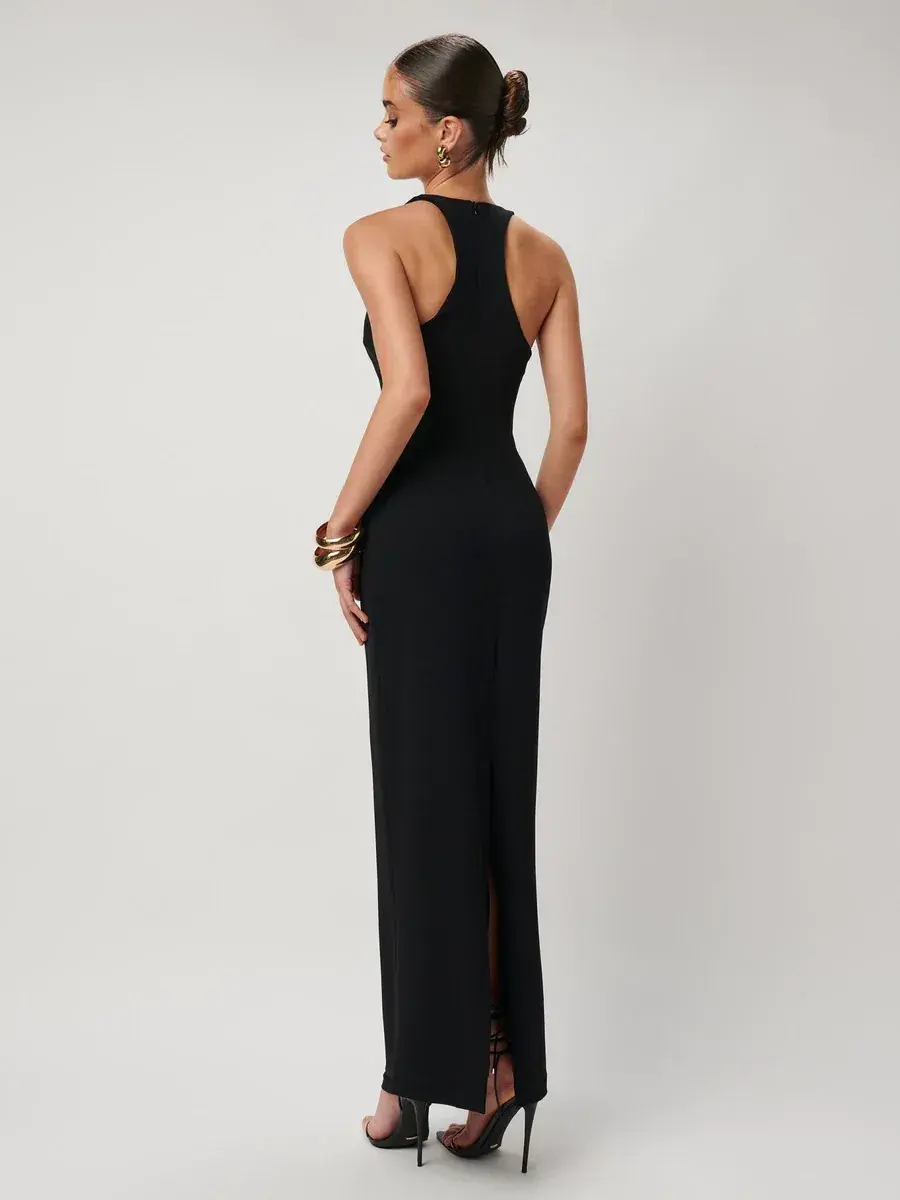 Effie Kats Eiza Gown Black Size 12 for rent on The Volte - main image
