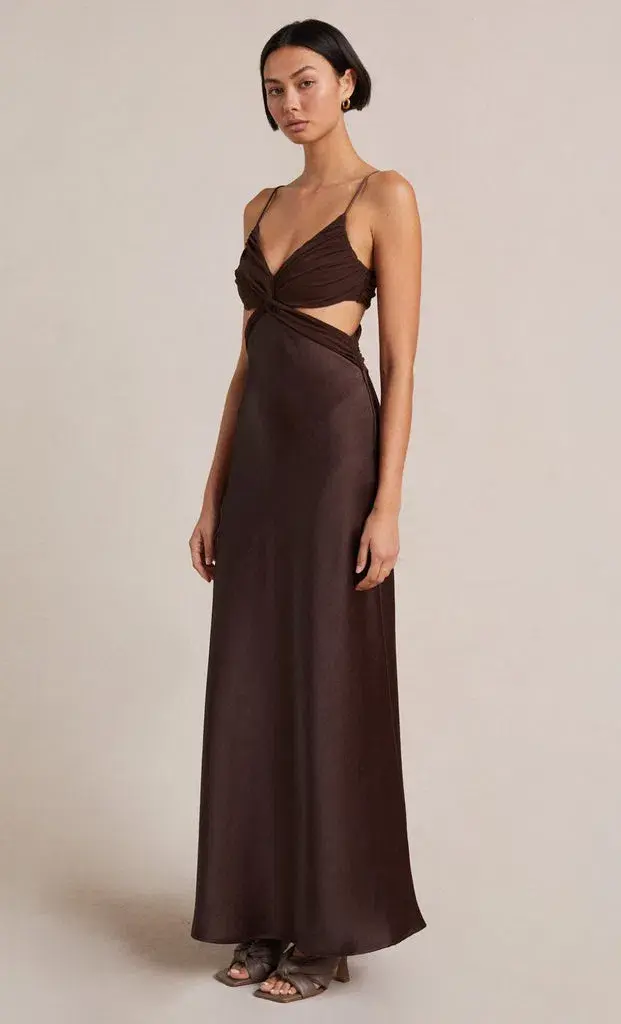 Bec & Bridge Nadia Twist Dress Brown Size 10 - Image 3