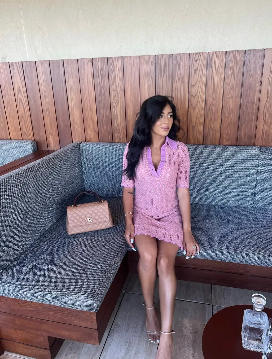 Scanlan Theodore Knit Shirt Dress Pink Size XS/ AU 8 for rent on The Volte - main image