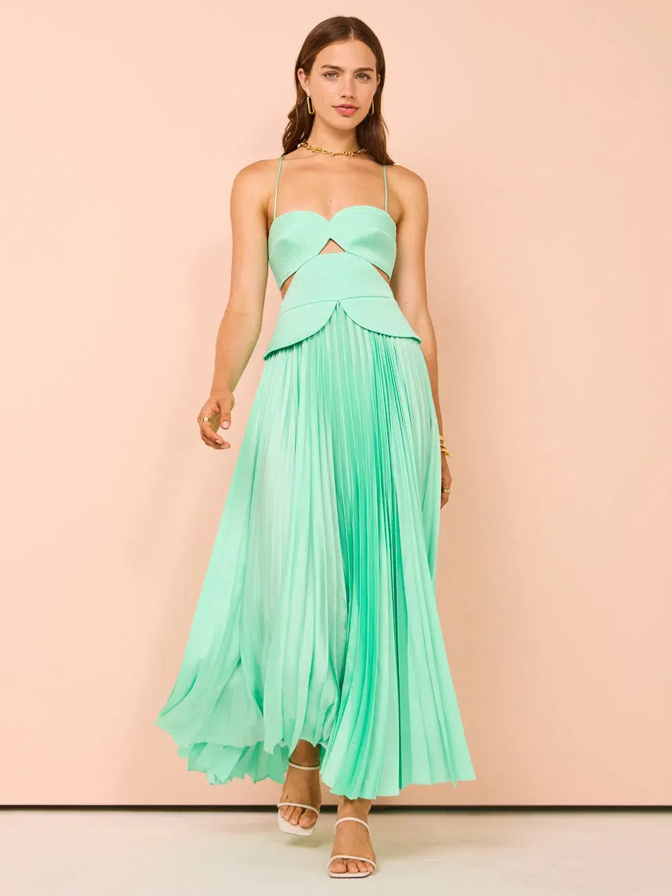 Acler Atholoton Midi Dress In Arctic Mint Size 8  - Image 1
