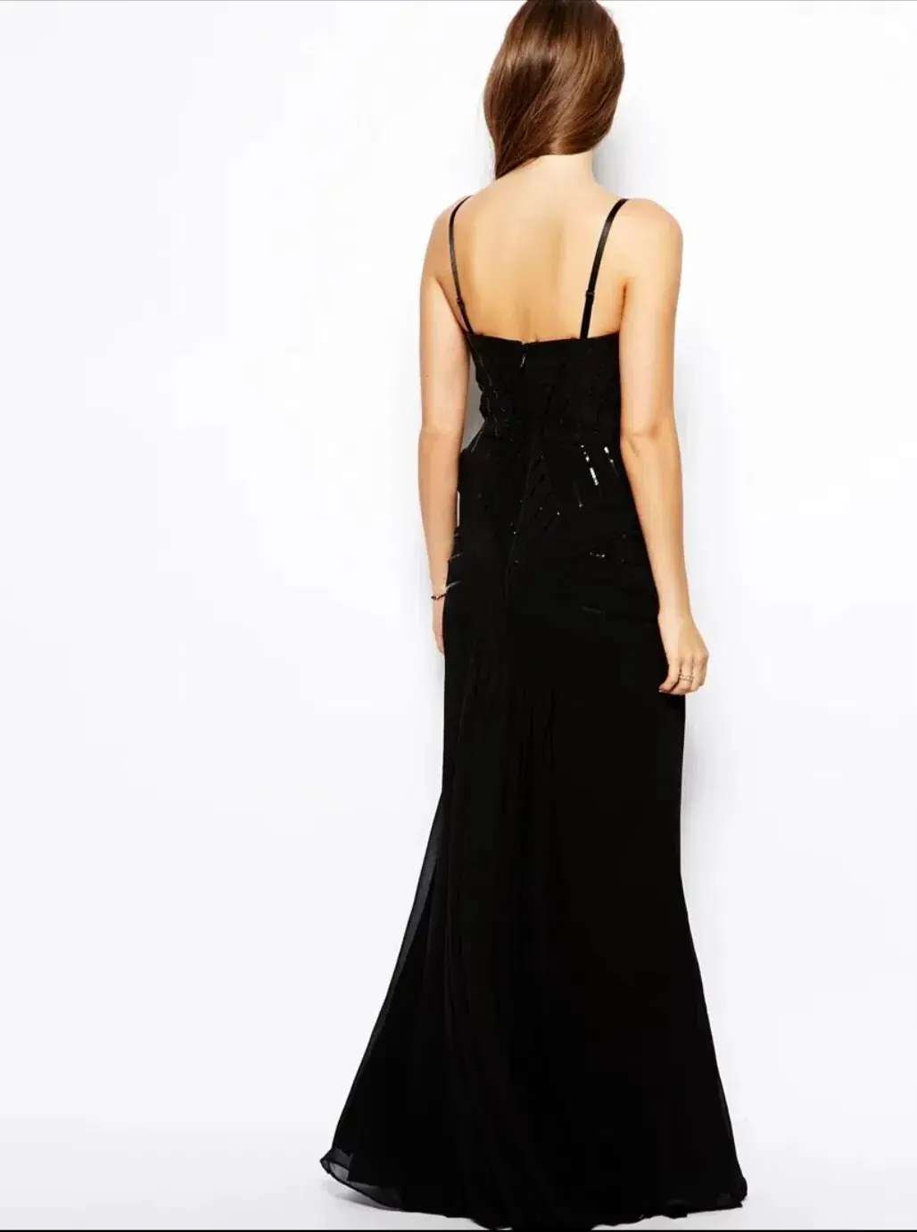 Bariano Sequin Peplum Dress - size 8 - Image 2