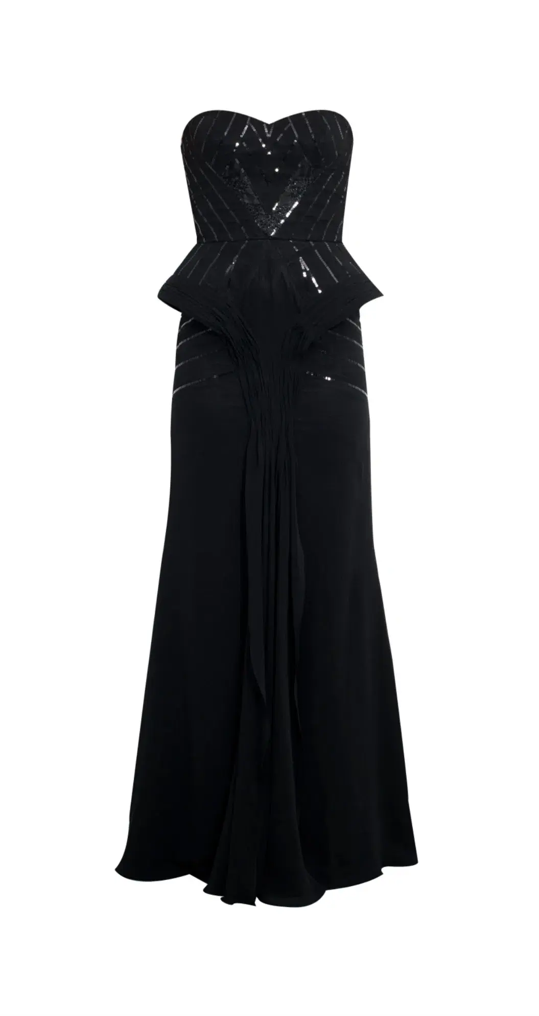 Bariano Sequin Peplum Dress - size 8 - Image 3