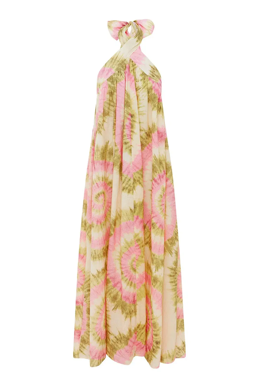 Alemais Flash Tie Neck Midi Dress Multi Size 8  - Image 3