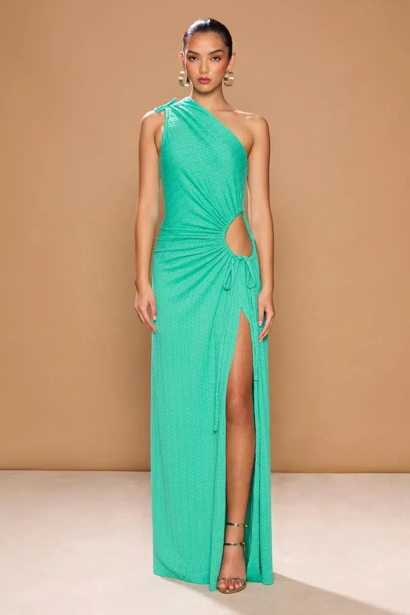 Sonya Moda Nour Knit Dress in Turquoise Size 8 - Image 1
