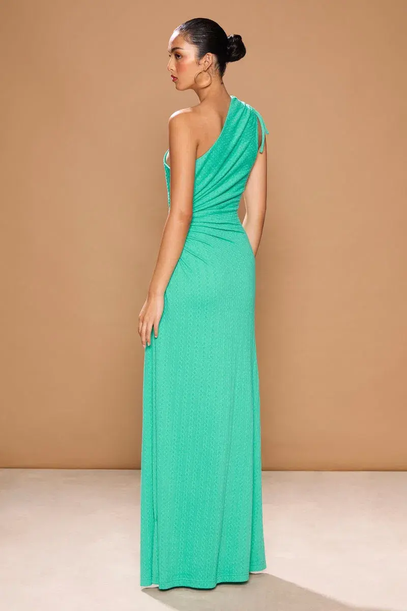 Sonya Moda Nour Knit Dress in Turquoise Size 8 - Image 3
