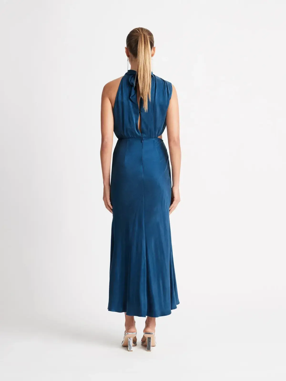 Sheike Park Ave Midi Dress Bluegreen Size 16  - Image 2