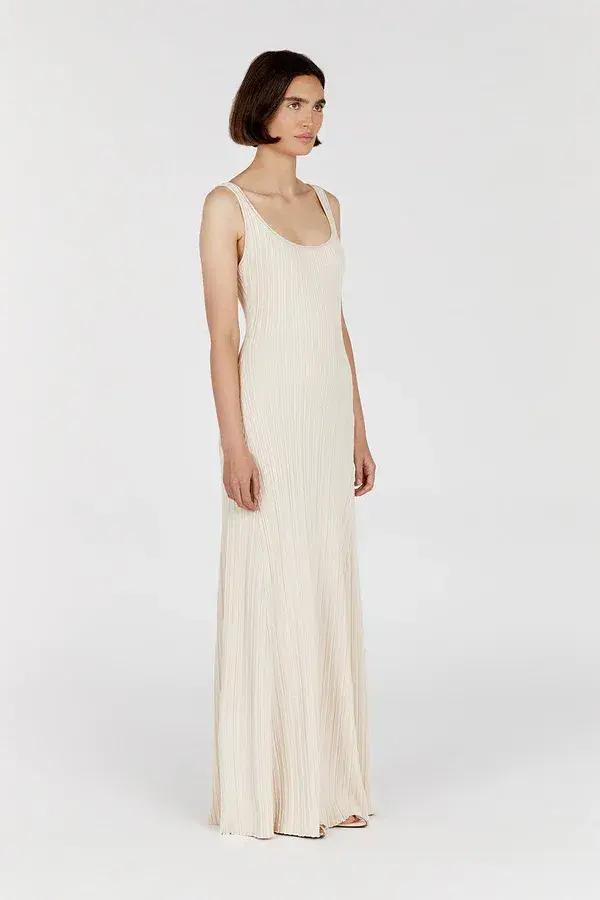 Dissh Bella Knit Maxi Dress Butter Size S / AU 8  for rent on The Volte - main image