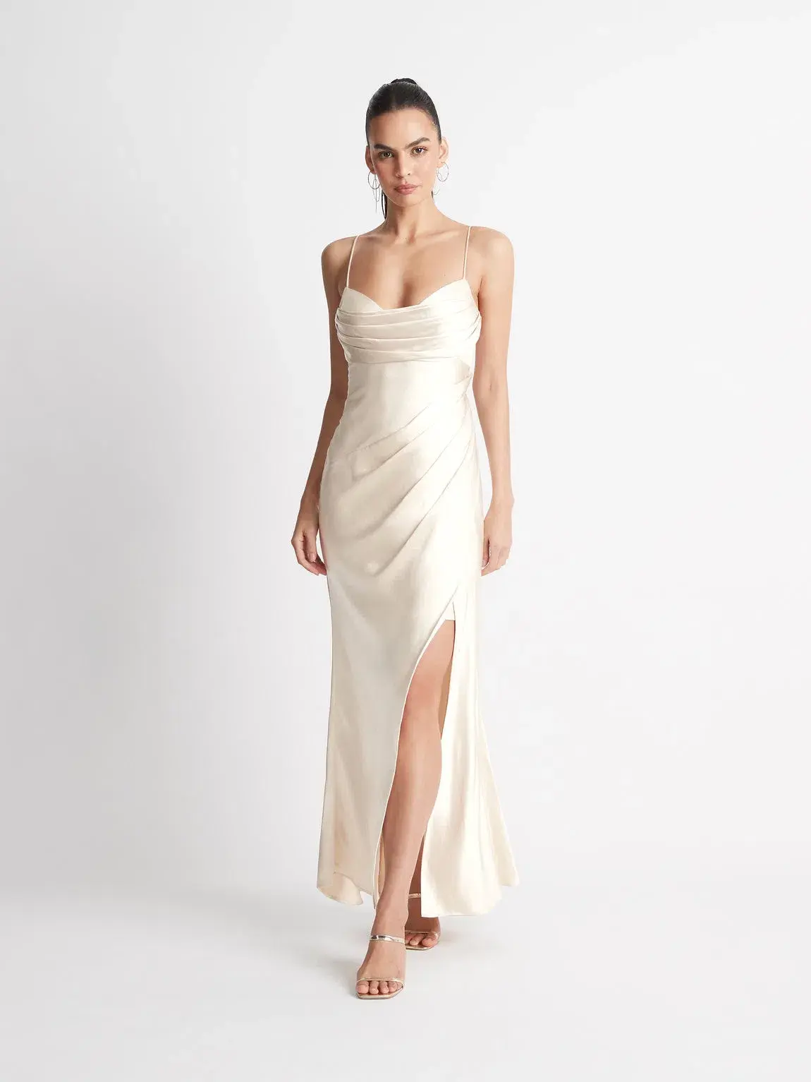 Sheike Bella Dress in Oyster Size 16 - Image 2
