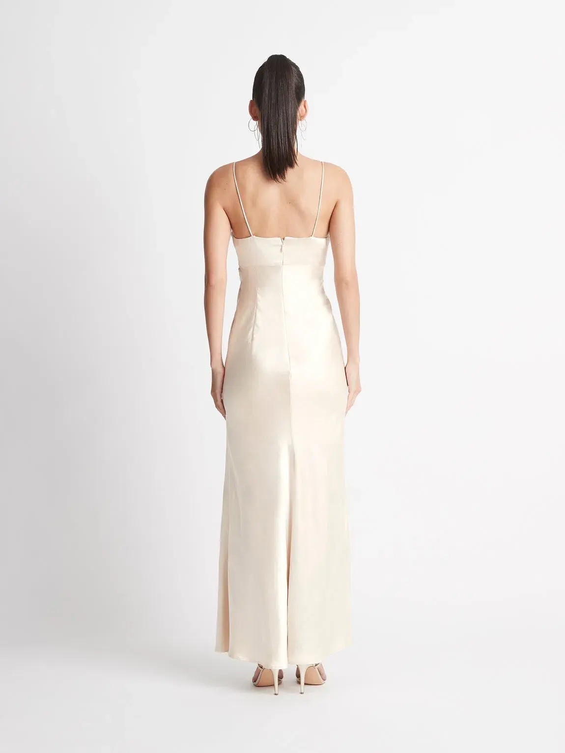 Sheike Bella Dress in Oyster Size 16 - Image 4