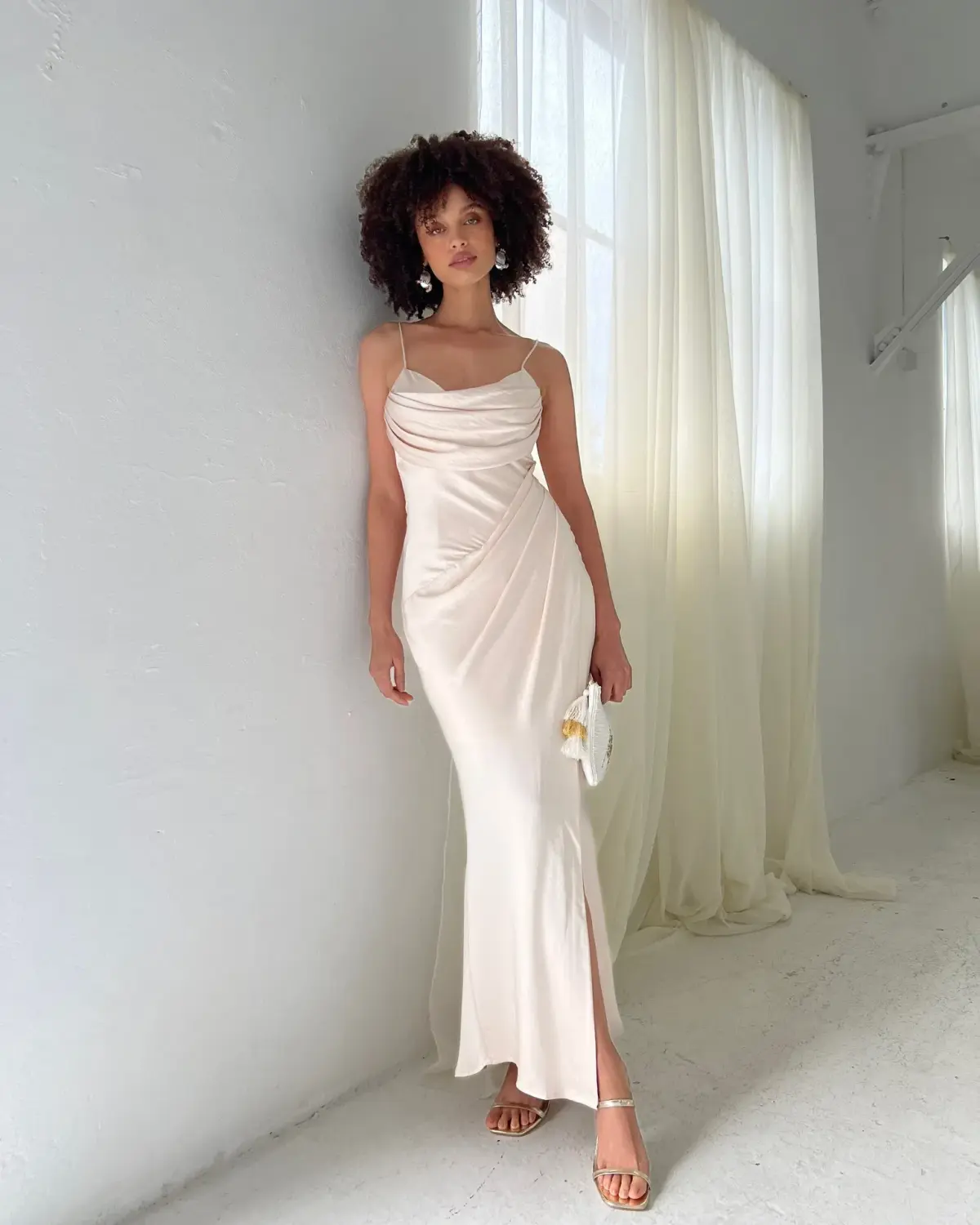 Sheike Bella Dress in Oyster Size 16 - Image 1