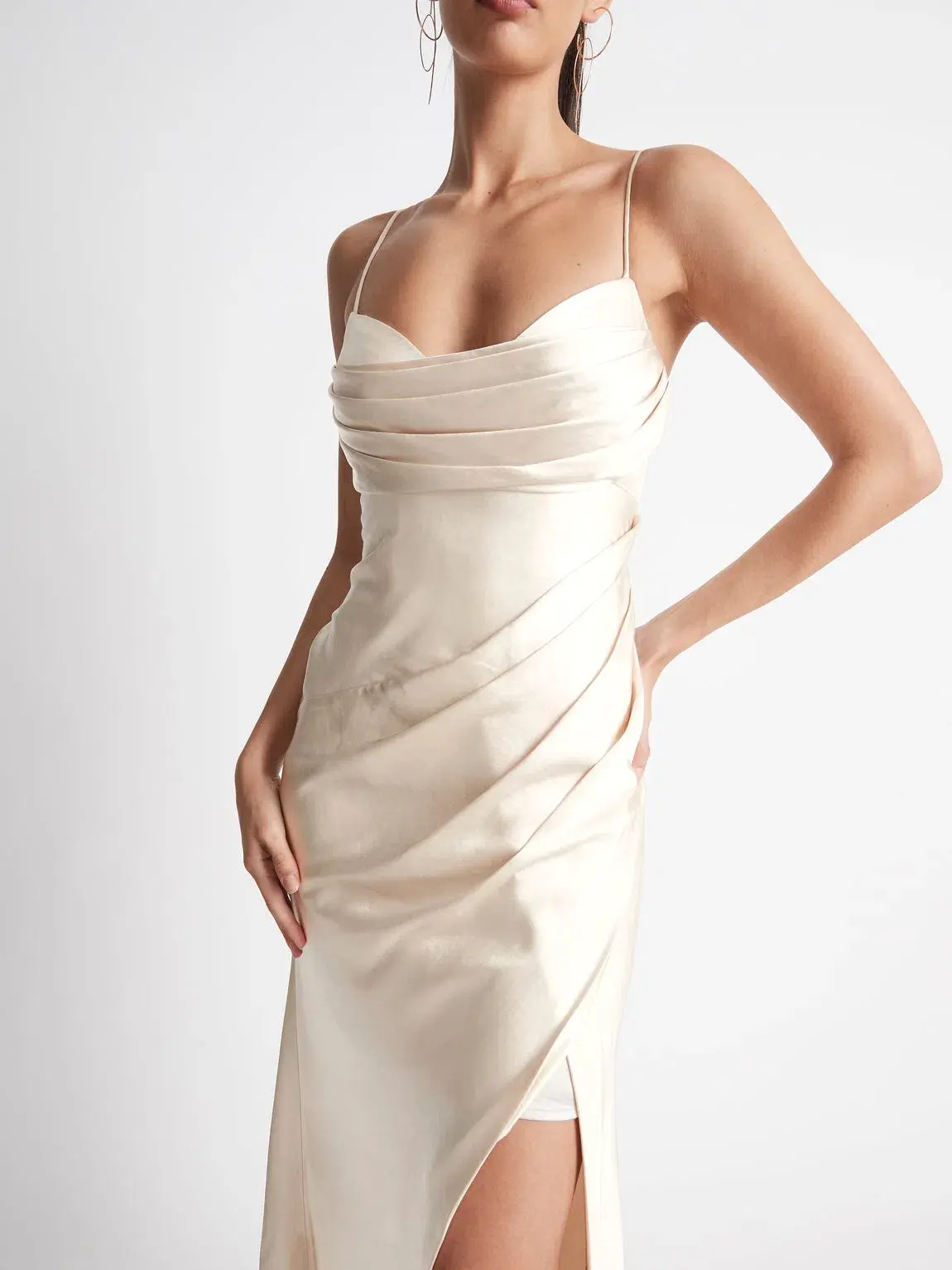 Sheike Bella Dress in Oyster Size 16 - Image 3