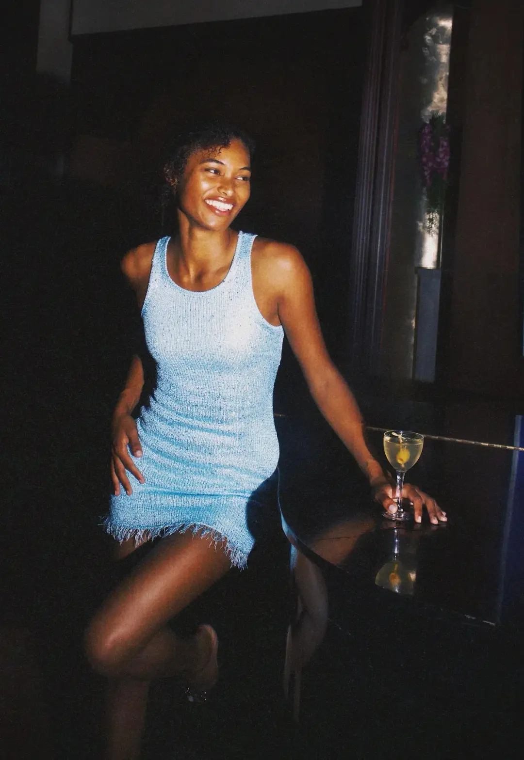 Asta Resort Natalia Mini Dress Baia Blue Sequin Size XS / AU 6 for rent on The Volte - main image