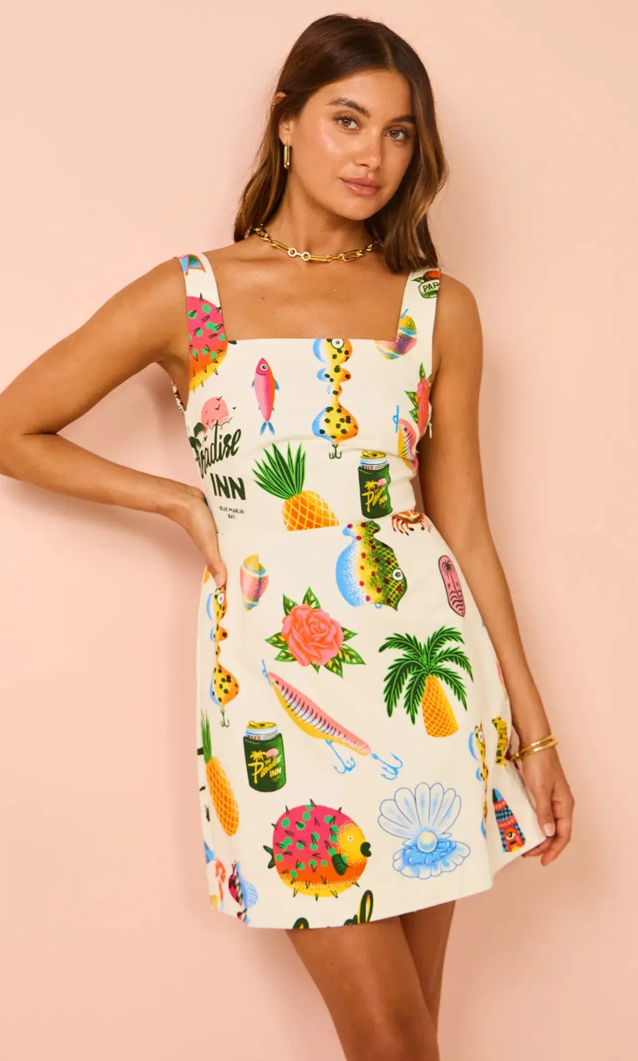 Alemais Samaki Mini Dress Multi Size 12  - Image 1