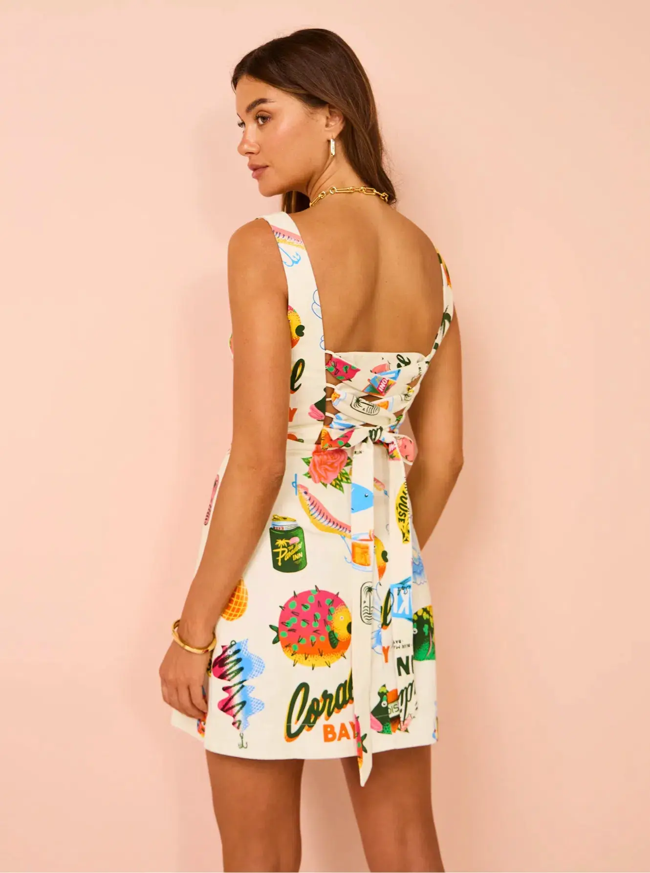 Alemais Samaki Mini Dress Multi Size 14 - Image 2