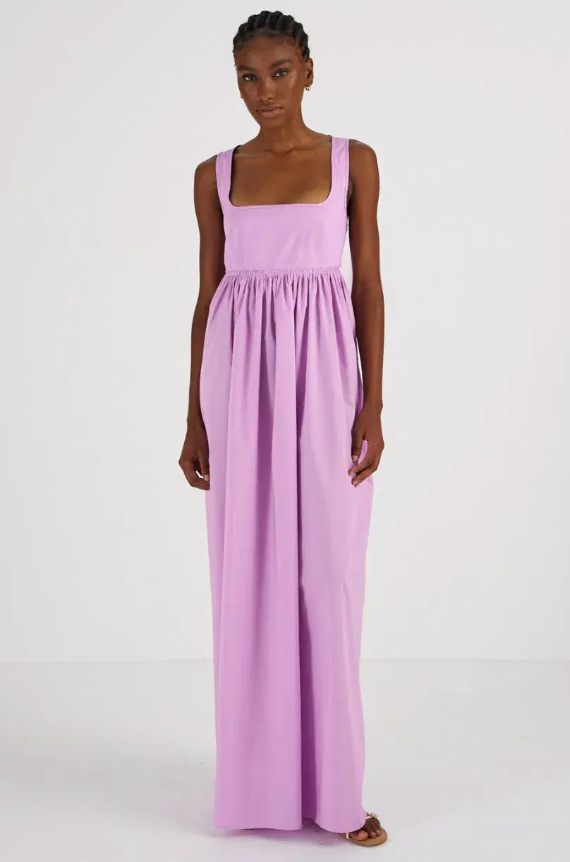 Oroton Cotton Sundress Purple Size 10 - Image 4