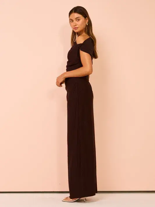 Camilla & Marc Annalise Maxi Dress Chocolate Brown Size 10  - Image 3