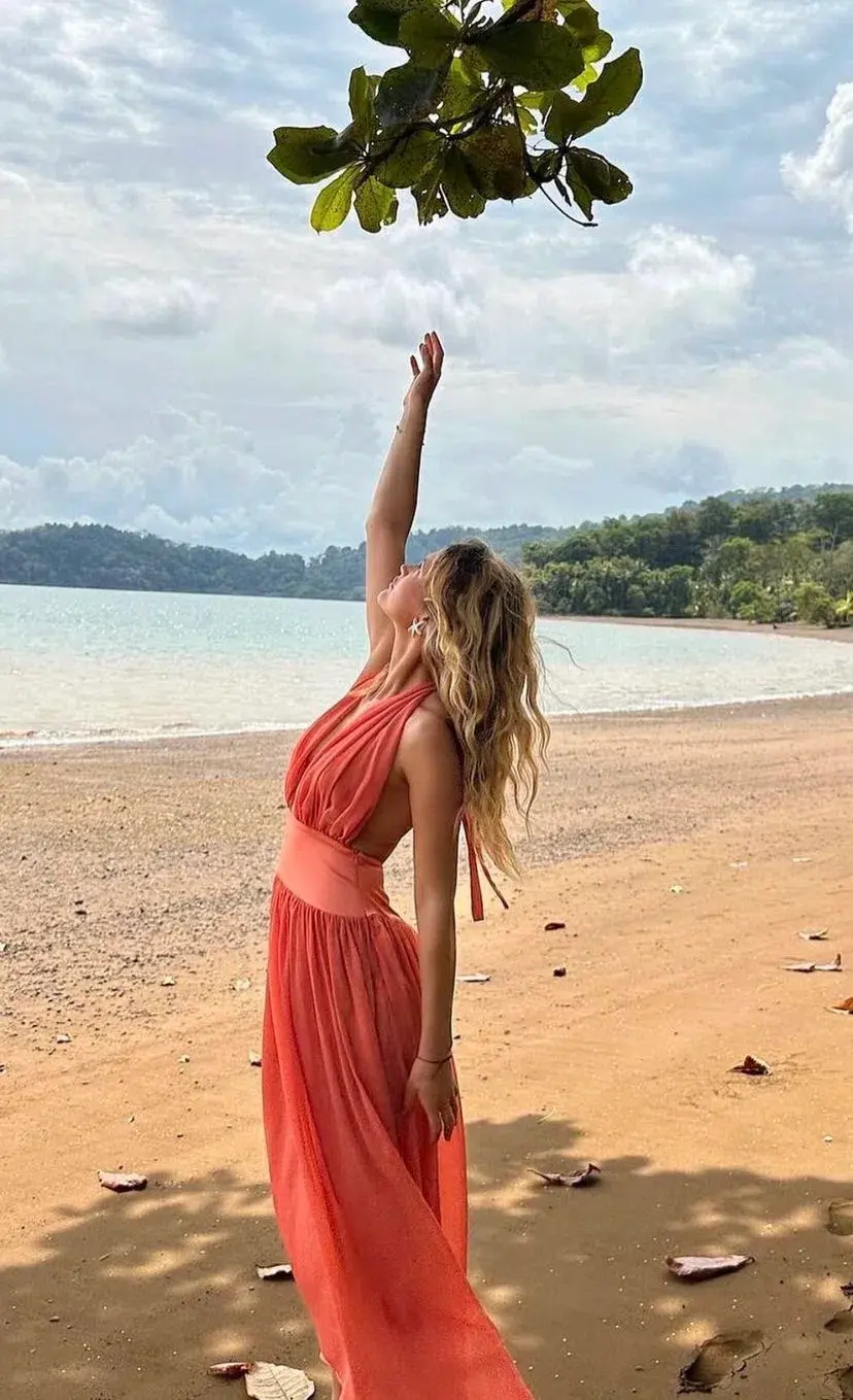 Arcina Ori Serena Dress Coral Size S / AU 8 for rent on The Volte - main image